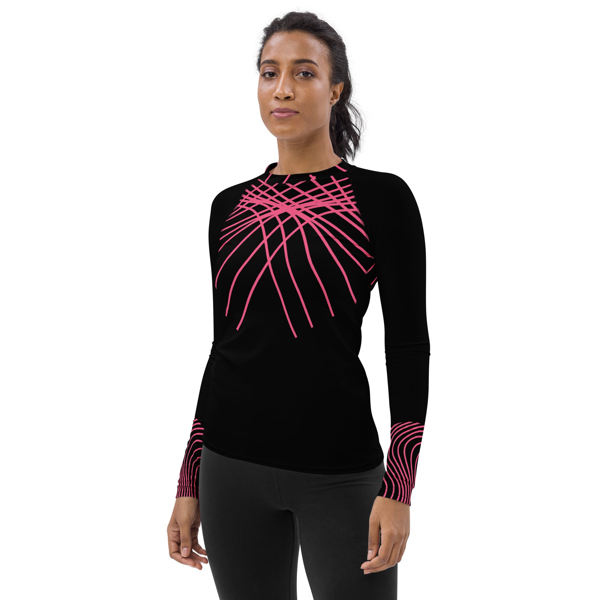 long-sleeved-top-gym-yoga-fitness-running-dance-top-black-viva-magenta-rash-guard-ripplefx-wickedyo8